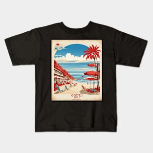 Ggotji Beach South Korea Travel Tourism Retro Vintage Kids T-Shirt